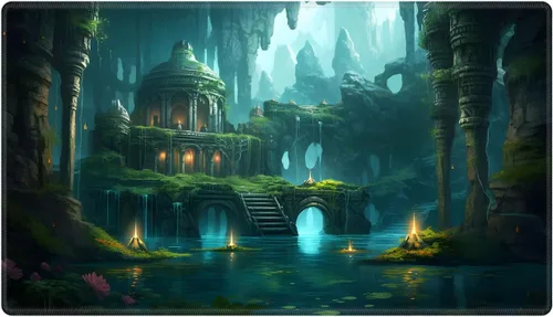 Vista 7 de Alfombra de juego con zonas para juego de cartas MTG, alfombras de juego de mesa, alfombras de juego de mesa de Magic, 61x35.5 cm, alfombra de juego