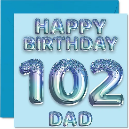 Vista 120 de Stuff4 Tarjeta de primer cumpleaños para niños, globo de fiesta con purpurina azul, tarjetas de feliz cumpleaños para niño de 1 año, nieto, hijo, 57