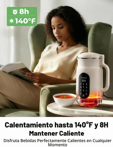 Vista 3 de KIDISLE Máquina para hacer leche de nueces 10 en 1 y máquina de sopa