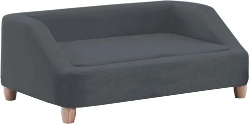 Vista 17 de Critter Sitters Sofá para Perros Rectangular de Microfibra Tostado de 36 Pulgadas para Perros de Tamaño Mediano, Cama Sofá Elevada Moderna