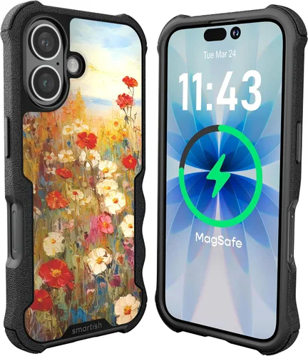 Vista 59 de Smartish Funda para iPhone 12 Pro Max Armor - Gripzilla [resistente + protectora] Funda de agarre delgada y resistente - Black Tie Affair