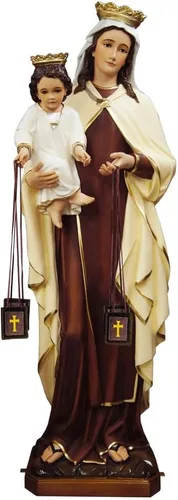 Vista 6 de TALPGOD Escapularios católicos, paquete de 3 escápulos marrones a granel, Escapularios Católicos, regalo para mujeres y hombres, bendición de casa