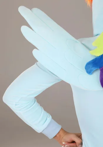 Vista 6 de Disfraz de talla grande para mujer Rainbow Dash de My Little Pony Multicolor