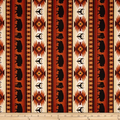 Vista 5 de Tucson Buffalo Stripe Turquoise, Fabric by the Yard Turquesa
