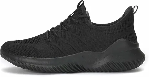 Vista 3 de Zapatos deportivos para correr para hombre, zapatillas sin cordones para caminar, ligeros, transpirables, informales, con suela suave, entrenadores