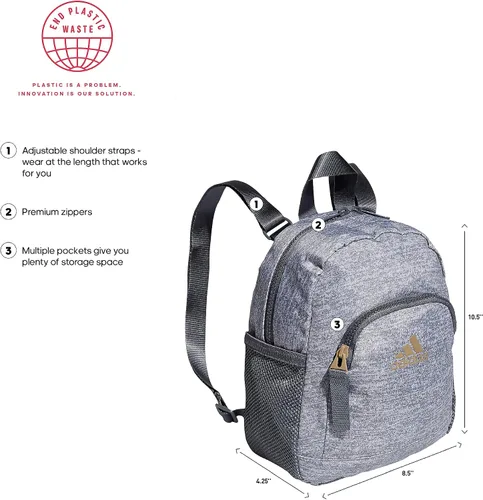 Vista 2 de adidas - Mochila linear pequeña bolsa de viaje