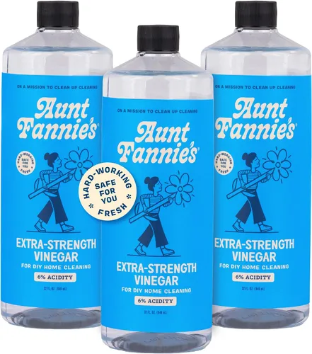 Vista 8 de Aunt Fannie's Vinagre de limpieza extra fuerte, 32 onzas, limpiador doméstico multiusos, sin aromas añadidos, tintes u otros aditivos, paquete de 1
