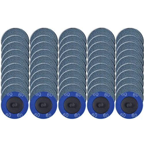Vista 6 de Tshya Quick Change Grinding Disc, 50 Pcs 2 inch Sanding Discs, Zirconia Coated Roll Lock Disc for Surface Prep (36 Grit)