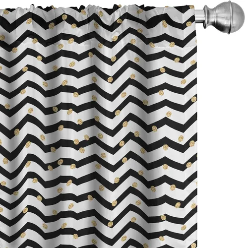 Vista 11 de Lunarable Cortinas para ventana para mascotas, divertidos personajes de gatos, estilo artístico, gatitos juguetones, animales peludos, decoración