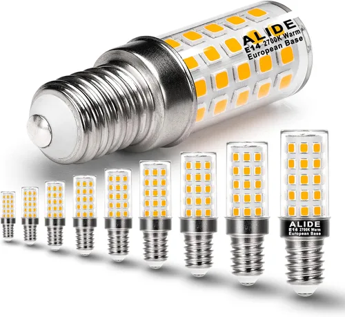 Vista 12 de ALIDE Bombilla LED de candelabro con base E14 de 220 V equivalente a 40 W, base europea E14, blanco natural 4000 K, bombillas AC100 a 265 V E14