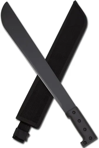 Vista 11 de Snake Eye Tactical Machete de hoja fija Full-Tang con vaina para caza, camping, pesca al aire libre (BK-GN)
