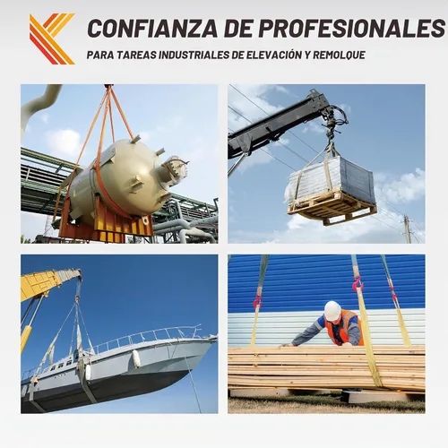 Vista 5 de Correas de elevación de 2 capas 1" x 4 pies de eslinga trenzada para protección de árboles 1 paquete de correa de tela resistente para aparejo
