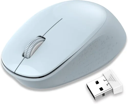 Vista 9 de LeadsaiL Mouse inalámbrico para laptop, mouse USB silencioso de 2.4 GHz, mouse óptico delgado con 3 botones, 1600 DPI, funciona con Windows, Mac