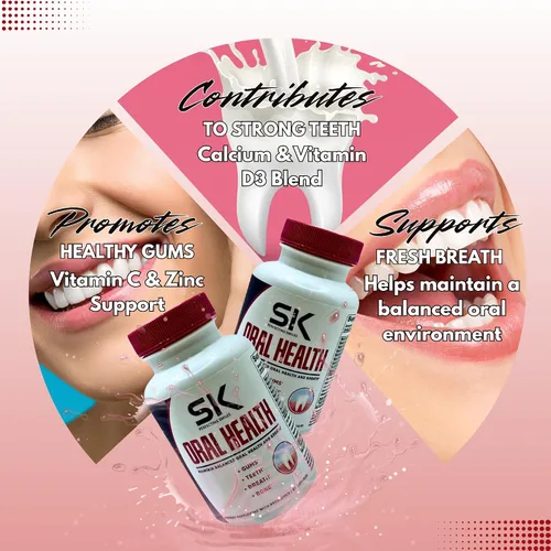 Vista 4 de Suplemento diario premium para el bienestar de las encías, aliento fresco y fuerza dental - Vitaminas, minerales y mezcla botánica - 60