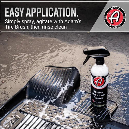 Vista 5 de Adam's Polishes Limpiador de alfombrillas de goma y forro de 16 onzas, solución de limpieza de alfombrillas de goma para detalles de automóviles
