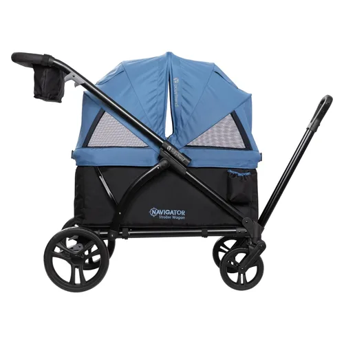 Vista 12 de Baby Trend Cochecito Vagón Expedition/Tour LTE 2 en 1, Azul Desierto
