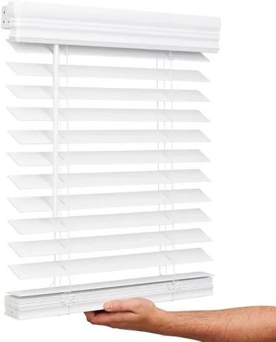 Vista 7 de Lotus & Windoware Sin Cable, Persiana de Madera Sintética de 2 Pulgadas, Persianas para Ventanas, Persianas y Cortinas, Persianas para Ventanas