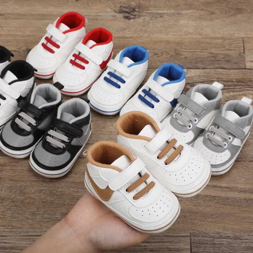 Vista 4 de Clowora Unsex - Zapatos de bebé para niños y niñas, tenis antideslizantes con suela de goma suave, zapatos ligeros