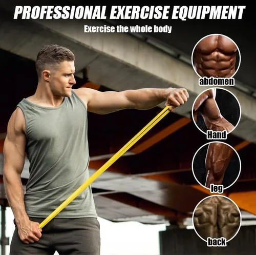 Vista 4 de Resistance Bands for Working Out, Pull Up Assistance Bands Set for Men & Women,Latex Workout Bands, Eexercise Bands Resistance for Body