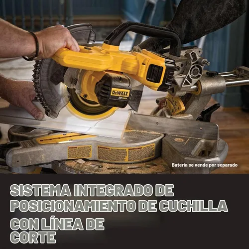 Vista 8 de DEWALT - Sierra ingleteadora de 20 V máx, 7-1/4 pulgadas, solo herramienta, inalámbrica (DCS361B)