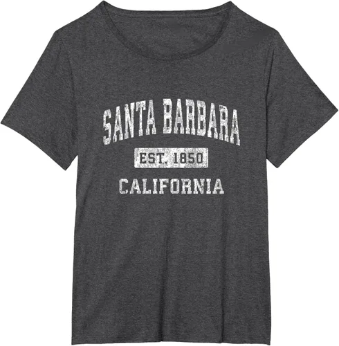 Vista 25 de Camiseta deportiva clásica de Santa Bárbara California CA, Negro, S