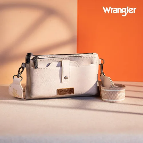 Vista 2 de Wrangler - Cartera delgada y minimalista de cuero para hombre y mujer