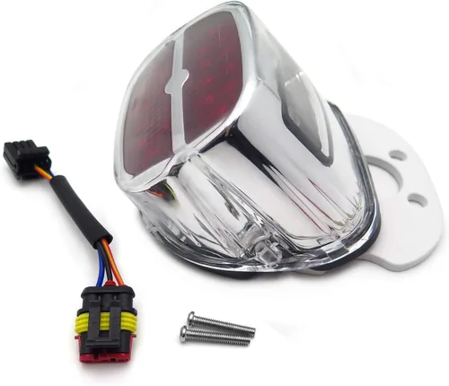 Vista 6 de Luces de freno traseras SMT-RED compatibles con lente transparente XL Harley Dyna Sportster 1999 y posteriores [B075VLXQ7V]