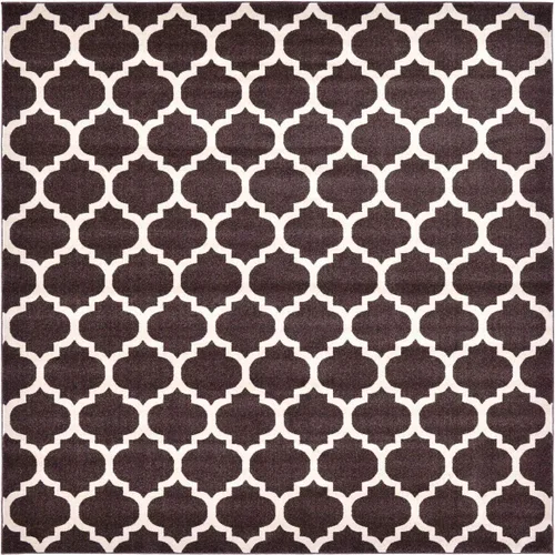 Vista 151 de Unique Loom Trellis Collection - Alfombra de área de Filadelfia, rectangular de 2 pies 2 pulgadas x 3 pies, color morado y marfil
