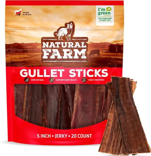Vista 14 de Natural Farm Palitos Trenzados de Toro Sin Olor (4-5 Pulgadas, Paquete de 5) - 100% Carne de Res Alimentada con Pasto, Sin Granos, Bajos en Grasa