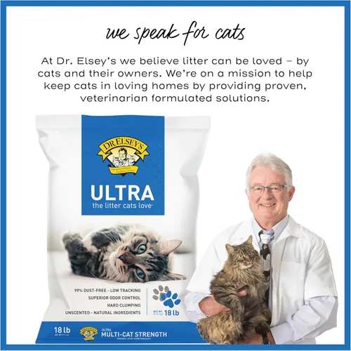 Vista 6 de Dr. Elsey's Ultra Arena aglutinante sin perfume para gatos de arcilla en saco de 18 libras