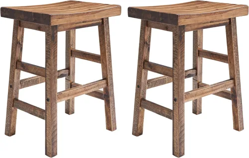 Vista 11 de [Usado] Alaterre Furniture Durango - Juego de 2 taburetes de bar de altura