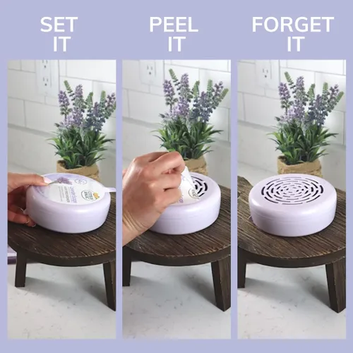 Vista 5 de Citrus Magic Ambientador sólido absorbente de olores, Lavender Escape, 8 onzas (paquete de 3)