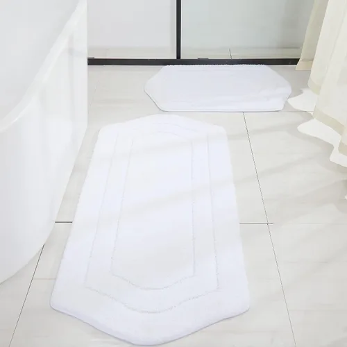 Vista 28 de COSY HOMEER Alfombras de Baño Extra Gruesas para Baño - Juegos de Alfombras Antideslizantes de Lino de Baño Suave Felpa 100% Poliéster Fuerte Sala