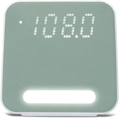 Vista 5 de HANNLOMAX Radio despertador HX-152CR, radio PLL AM/FM, reloj digital con alarma dual, luz nocturna. (verde)