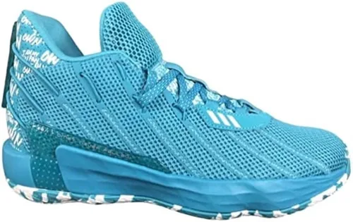 Vista 2 de adidas Dame 7 Low - Zapatos de baloncesto para hombre, color verde azulado