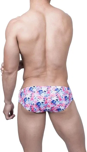 Vista 3 de UXH Traje de baño para hombre calzoncillos acolchado traje de baño masculino moda sexy natación bikini tabla playa surf nadar troncos