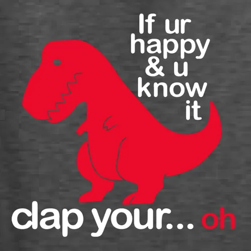Vista 16 de Wild Bobby Sudadera con capucha unisex con estampado "If You're Happy and You Know it" de Dinausor