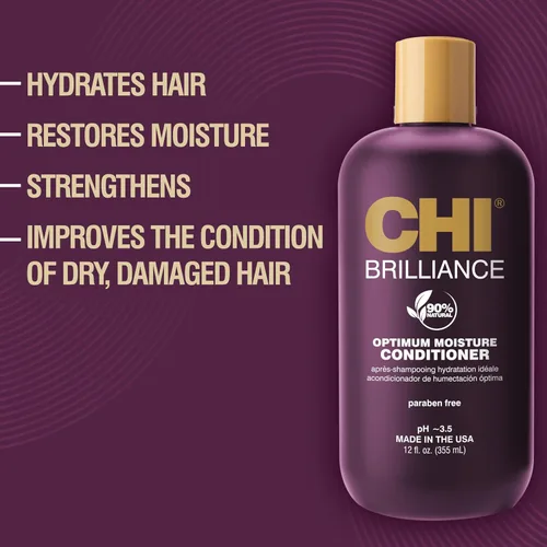 Vista 2 de CHI Deep Brilliance - Acondicionador de humedad óptimo, 12 onzas líquidas