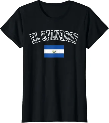 Vista 48 de Camiseta vintage con diseño de la bandera de El Salvador