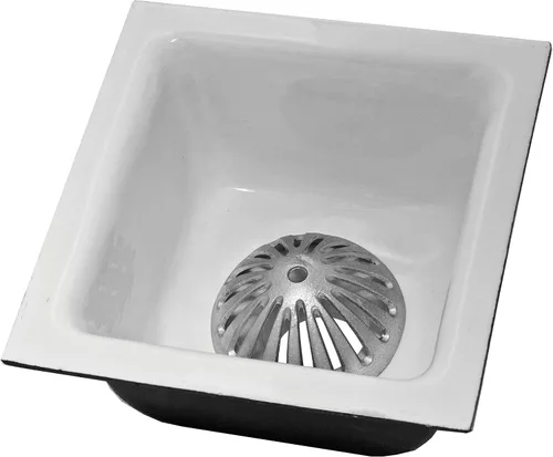 Vista 5 de Cubierta de drenaje de piso de aluminio, cubierta de cúpula resistente 5-1/2 pulgadas Commercial Floor Drain Strainer, Preventing Leaves from