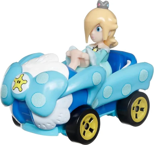 Vista 4 de Hot Wheels Mario Kart Rosalina Diecast Car [Reina del Cumpleaños]