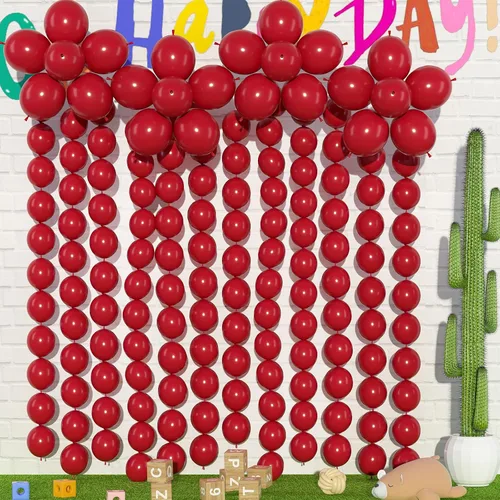 Vista 22 de 105 globos de enlace negro de 6 pulgadas, globos de enlace rápido, globos de látex para sesión de fotos, baby shower, decoración de fiesta