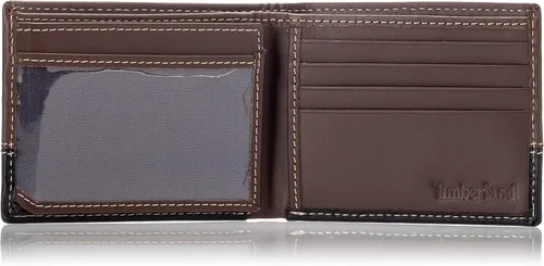 Vista 55 de Timberland Men's Leather Passcase Bifold Wallet Hybrid