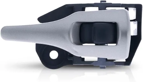 Vista 2 de Manija de puerta para Toyota Corolla 2009-2015 lado del pasajero Interior Delantera o trasera Palanca plateada con botón de bloqueo