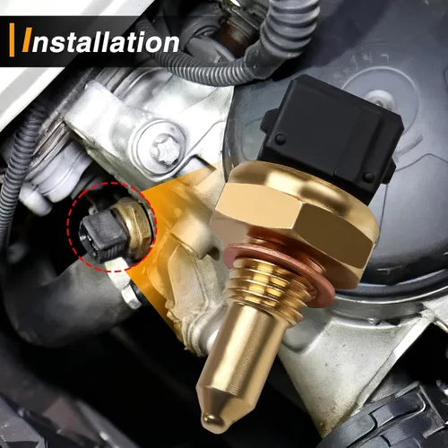 Vista 6 de Sensor de temperatura del refrigerante del motor, sensor de temperatura del agua ECT, sensor de temperatura compatible con 128I 135I 320I 325I 328I