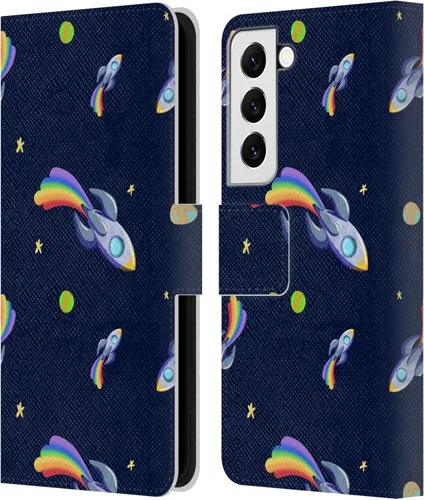 Vista 73 de Head Case Designs Officially Licensed Carla Morrow Colorful Space Dice Patterns Leather Wallet Case Compatible with Samsung Galaxy A07 4G