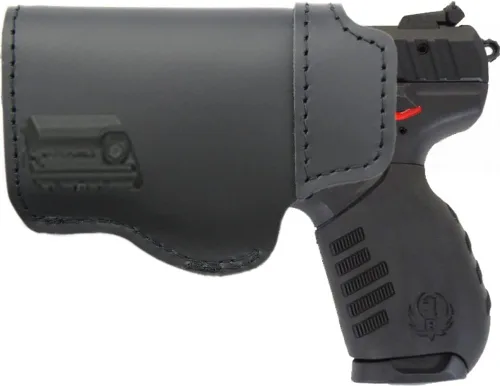 Vista 6 de Funda de cuero IWB para Ruger SR22 – Se adapta a Ruger SR22 con o sin láser LaserMax Mini para transporte oculto