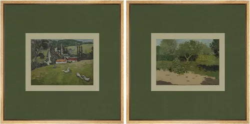 Vista 20 de SIGNFORD Impresión en Lienzo Enmarcado Arte de Pared Art Nouveau Lago de Cisnes Elegantes Ilustraciones de Aves Acuáticas Moderno Boho Naturaleza