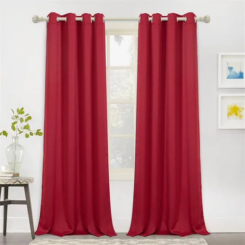 Vista 17 de MYSKY HOME Cortinas opacas de 80 pulgadas de largo para sala de estar, cortinas grises para dormitorio, cortinas con aislamiento térmico gris