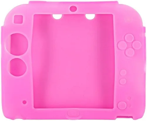 Vista 2 de 3Packs Protective Soft Silicone Rubber Gel Skin Case Cover for Nintendo 2DS (BL+BU+PI)